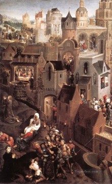 baptism of christ Painting - Scenes from the Passion of Christ 1470detail1left side religious Hans Memling